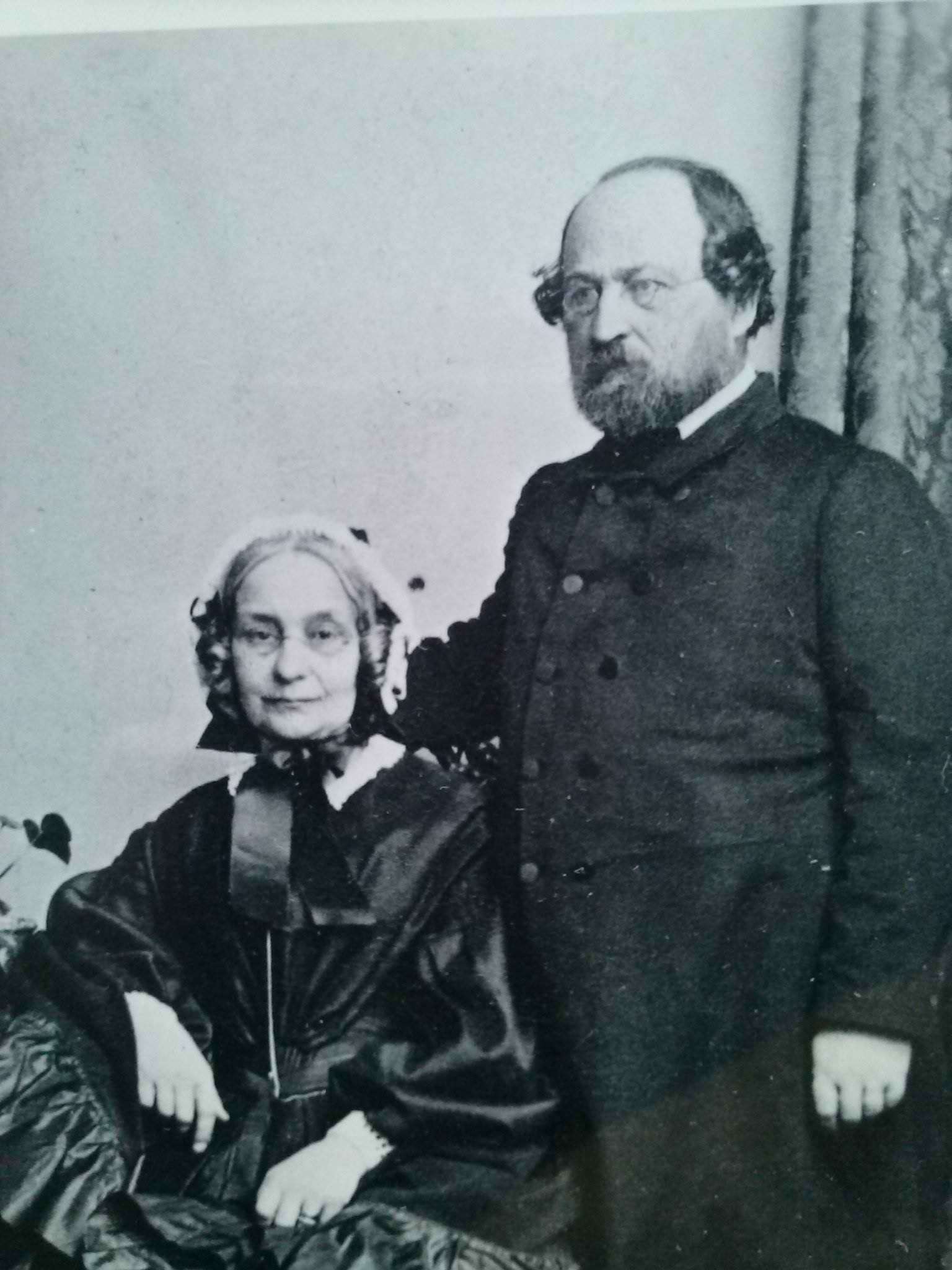 Doctor of Medicine Bernhard August Kähler and his second wife, Marianne Sophie Amalie (Helmuth) Kähler