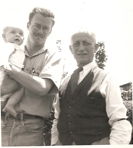 Bruno Kähler, Alfred Kaehler, and Teddy Kaehler.  c. 1950
